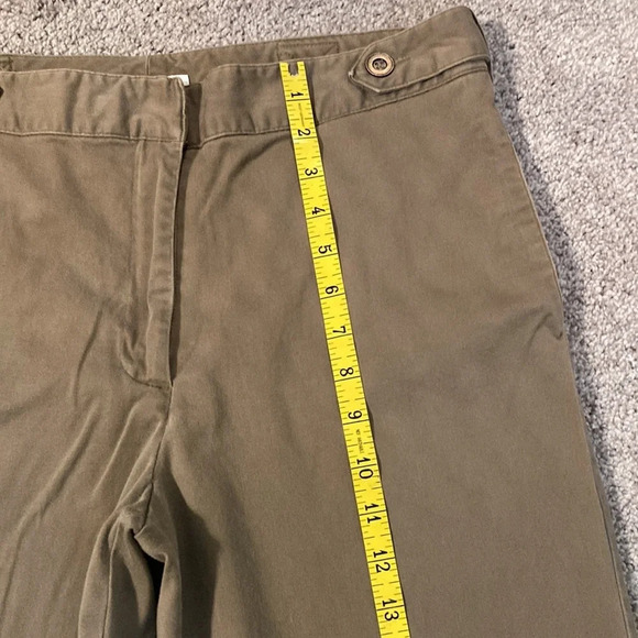 Dressbarn Flat Front Khaki Pants 10 - Picture 6 of 13